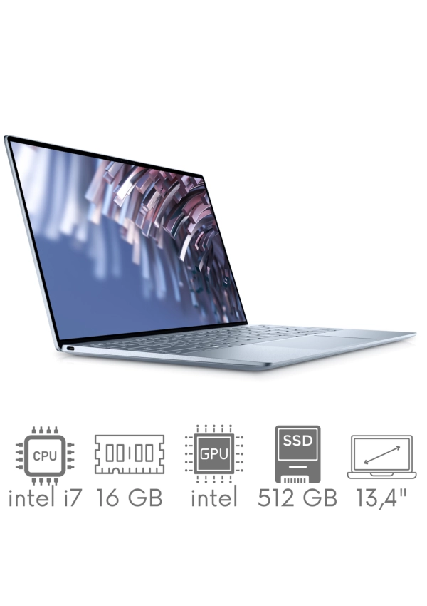 Ultrabook Dell XPS 9315 i7-1250U 16GB 512 SSD 13,4'' 4K UHD+ 3840x2400 Dotyk WiFi BT Kam win11 PL Gw12mc