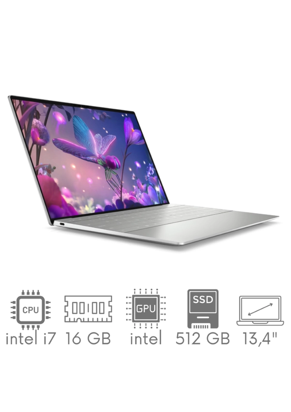 Bezramkowy aluminiowy ultrabook Dell XPS 9320 i7-1260P 16GB 512GB SSD 13,4" FHD+ 1920x1200 Mat WiFi BT Kam win11 PL Gw12mc