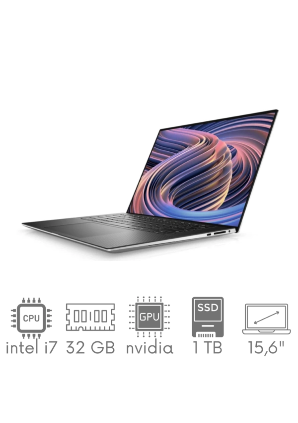 Ultrabook aluminiowy Dell XPS 9520 i7-12700H 32GB 1TB SSD 15,6" FHD+ 1920x1200 RTX 3050 Ti WiFi BT Kam Win11 Gw12mc