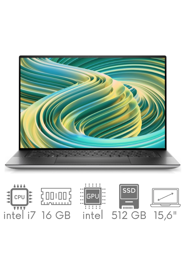 Ultrabook aluminiowy Dell XPS 9530 i7-13700H 16GB 512 SSD 15,6" FHD+ 1920x1200 Intel ARC A370M 4GB WiFi BT Kam Win11 Gw12mc