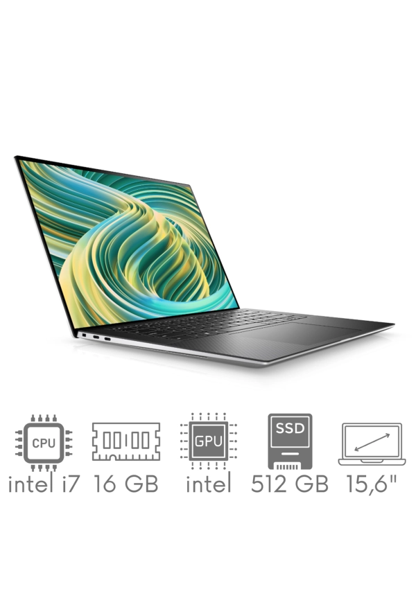 Ultrabook aluminiowy Dell XPS 9530 i7-13620H 16GB 512SSD 15,6" FHD+ 1920x1200 WiFi BT Kam Win11 Gw12mc