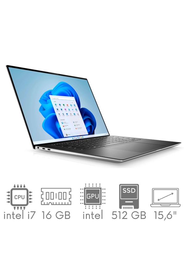 Ultrabook aluminiowy Dell XPS 9530 i7-13700H 16GB 512 SSD 15,6" FHD+ 1920x1200 Intel ARC A370M 4GB WiFi BT Kam Win11 Gw12mc