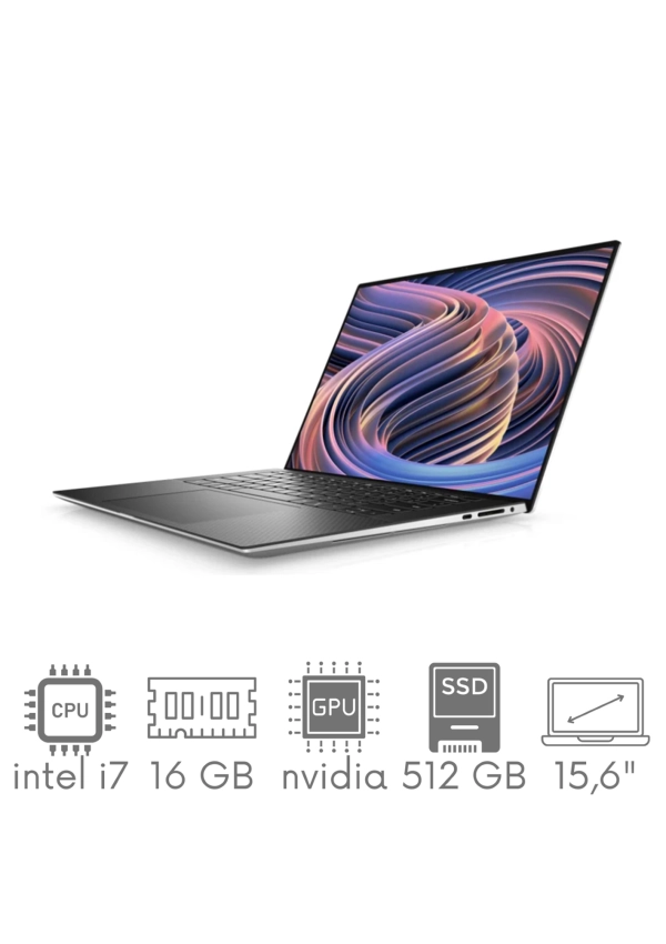 Ultrabook aluminiowy Dell XPS 9530 i7-13700H 16GB 512 SSD 15,6" FHD+ 1920x1200 GeForce RTX4070 8GB WiFi BT Kam Win11 Gw12mc