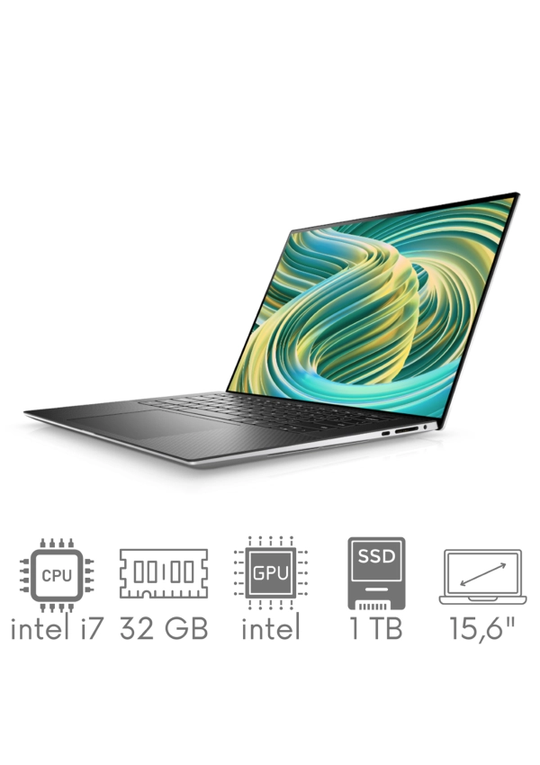 Ultrabook aluminiowy Dell XPS 9530 i7-13620H 32GB 1TB SSD 15,6" FHD+ 1920x1200 Intel ARC A370M 4GB WiFi BT Kam Win11 Gw12mc