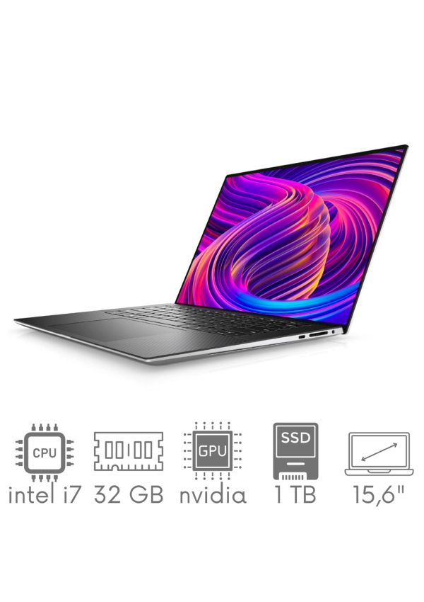 Ultrabook aluminiowy Dell XPS 9530 i7-13700H 32GB 1TB SSD 15,6" QHD+ 3456x2160 OLED GeForce RTX4050 6GB WiFi BT Kam Win11 Gw12mc