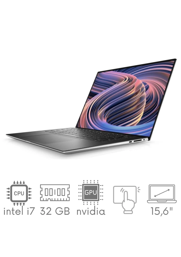 Ultrabook aluminiowy Dell XPS 9530 i7-13700H 32GB 1TB SSD 15,6" QHD+ 3456x2160 OLED GeForce RTX4060 8GB WiFi BT Kam Win11 Gw12mc