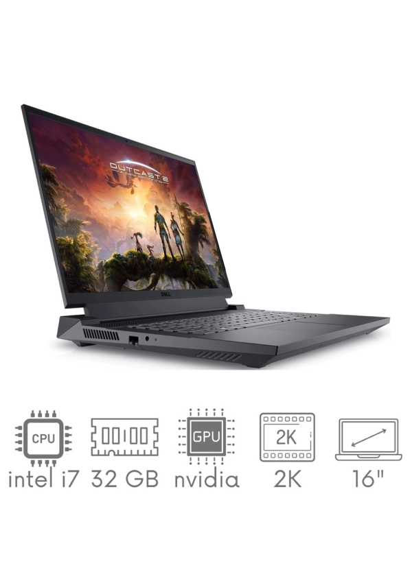 Gaming DELL Inspiron G16 7630 i7-13650HX 32GB 1TB SSD 16" QHD+ 2560x1600 165Hz matt GeForce RTX 4060 8GB WiFi BT KAM Win11 Gw12mc klaw.PL