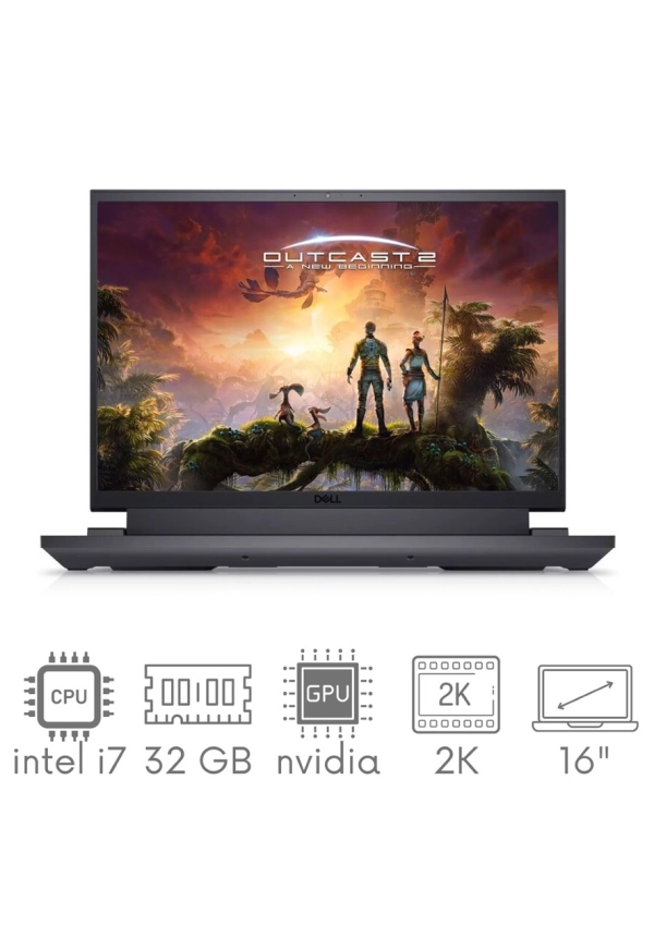 Gaming DELL Inspiron G16 7630 i7-13650HX 32GB 1TB SSD 16" QHD+ 2560x1600 165Hz matt GeForce RTX 4060 8GB WiFi BT KAM Win11 Gw12mc klaw.PL