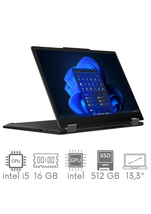 2w1 LENOVO ThinkPad X13 Yoga G4 i5-1345U 16GB 512SSD 13,3'' WUXGA FHD+ 1920x1200 X360 Modem WWAN 5G WiFi BT Kam Win11pro GW12mc